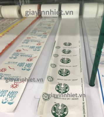 Giấy in nhiệt ak57x38 -in logo thương hiệu