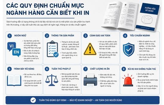 Các quy định chuẩn mực khi in sách hướng dẫn sử dụng