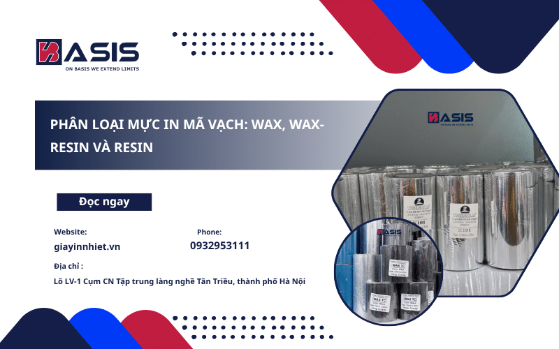 Phân Loại Mực In Mã Vạch: Wax, Wax-Resin Và Resin